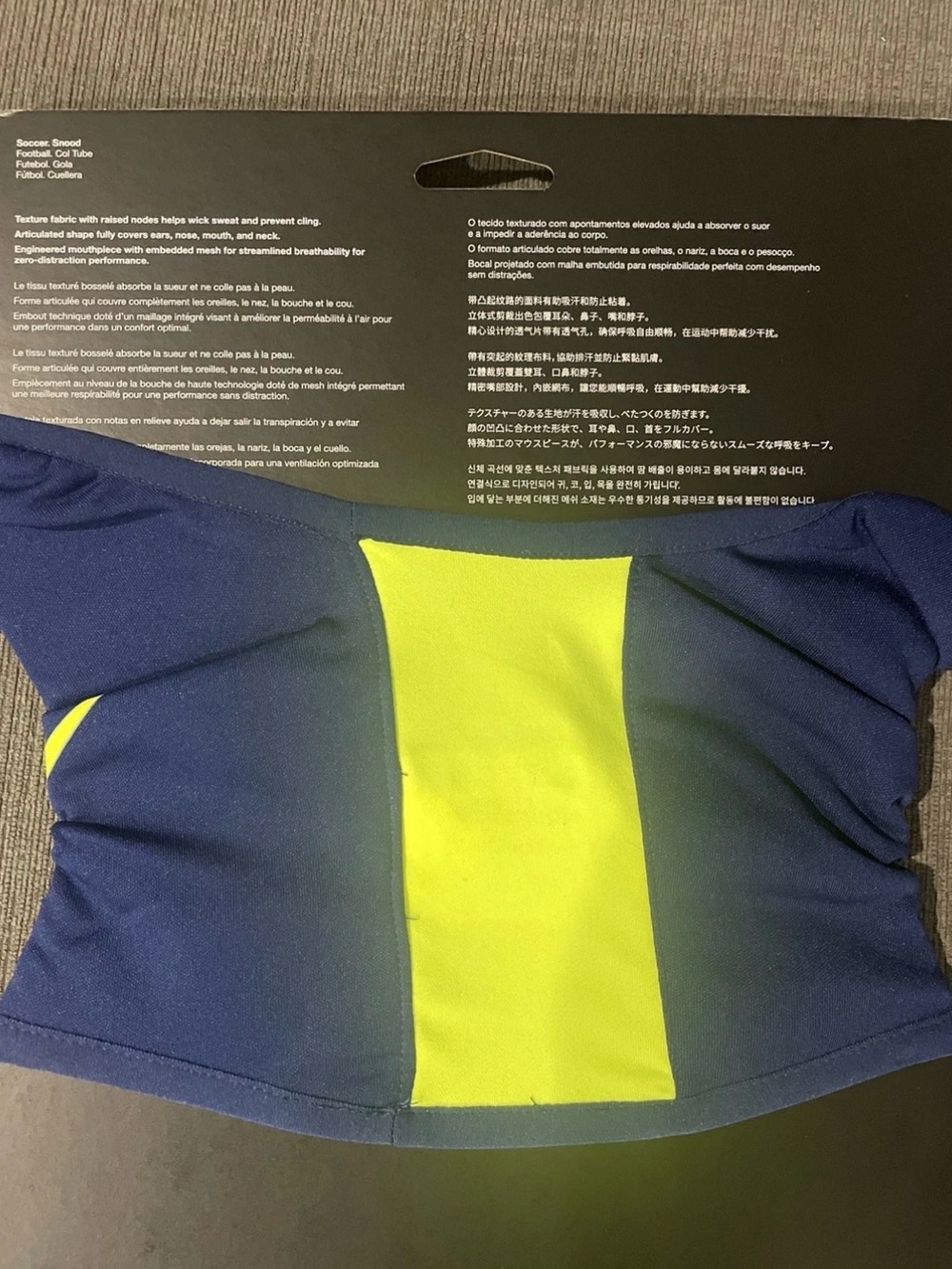 New Nike Dri Fit Winter Snood Neck Warmer Blue size large/xlarge - Picture 3 of 3